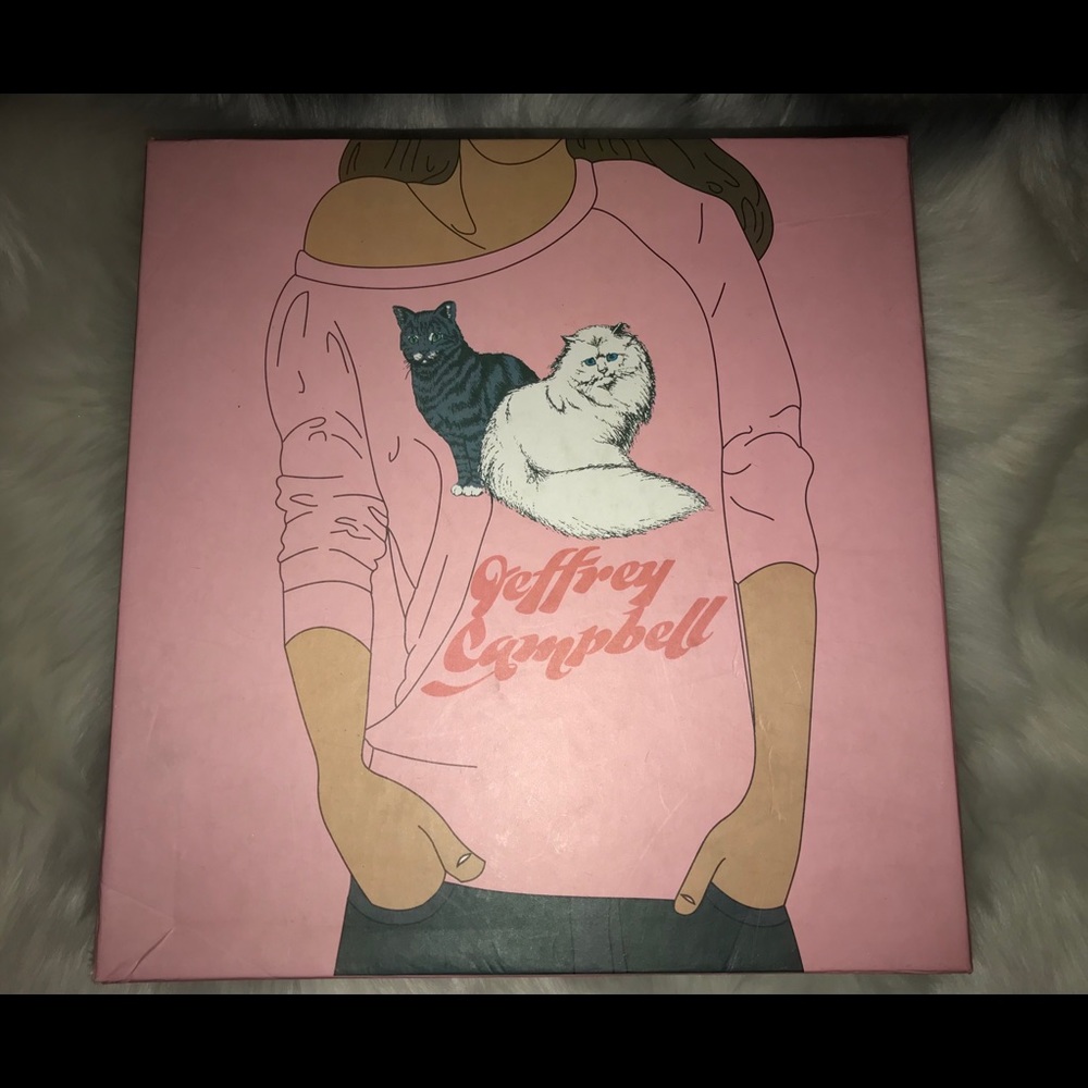 Jeffrey Campbell White Ankle Boots with Iridescent Accents - Picture 7 of 8